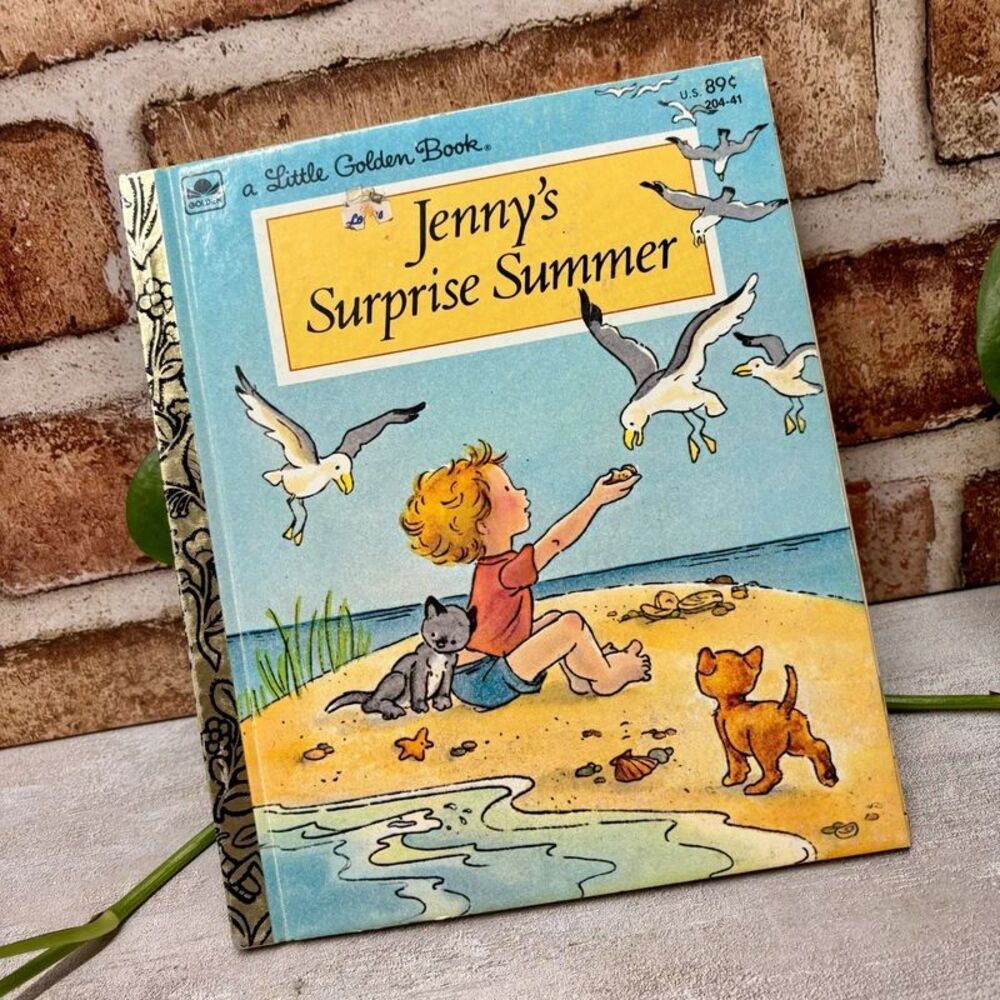 VTG 1981 A Little Golden Book, Jenny’s Surprise Summer HC